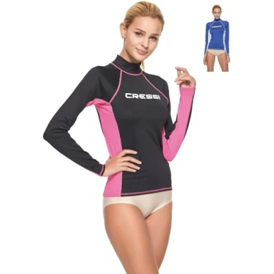 Afbeelding van Cressi Rash Guard Lady Long SL beschermend pak, lange mouwen, van speciale elastische stof, uv bescherming (UPF) 50+ dames