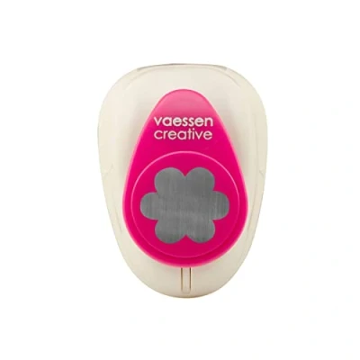 Afbeelding van Vaessen Creative Papierperforator, maat M, bloem, voor doe het zelfprojecten, scrapbooking, kaarten maken en meer