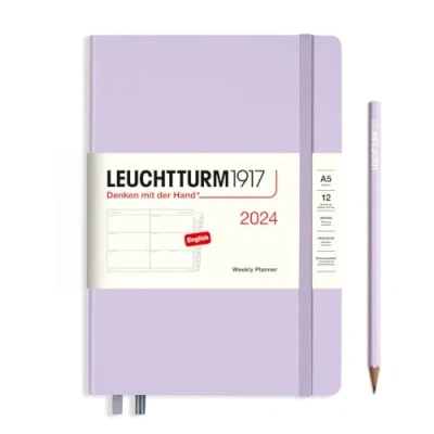 Afbeelding van LEUCHTTURM1917 367610 weekplanner medium (A5) 2024, 12 maanden, lila, Engels