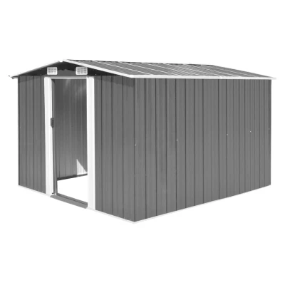 Afbeelding van Tuinschuur 257x298x178 cm metaal antracietkleurig