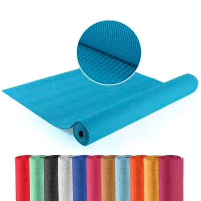Afbeelding van #DoYourYoga Yogamat met Memory schuim van PVC Kirana de mat is slijtvast 183 x 61 0,4 cm Petrol