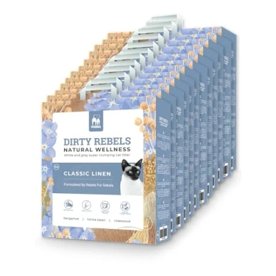 Afbeelding van Kattenbakvulling Natural Wellness Classic Linen 12 pack 120kg met etherische olie