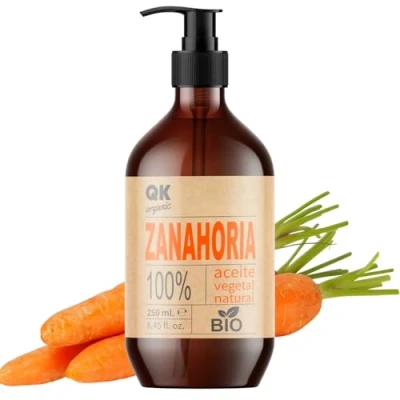 Afbeelding van Qknatur Wortelolie 250 ml 100% zuiver en natuurlijk Natuurlijke zelfbruiner hydrateert verjongt de huid Herstelt, verzorgt het haar