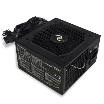 Afbeelding van Tecnoware 500W ATX PC voeding stille 12cm ventilator 2 voor SATA, 1 24 polen, 12V 4+4 polig, Molex, Floppy