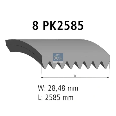 Afbeelding van Poly V riem DT 4.80745