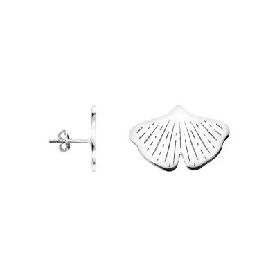 Afbeelding van Sofia Milani Ginkgo LEAF Oorbellen, Dames, Maat: One Size, Silver