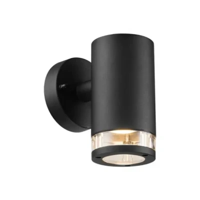 Afbeelding van Buitenwandlamp Birk, 1 lamp, zwart