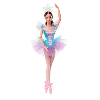 Image de Poupée Barbie Signature Danseuse Etoile Brune avec corps articulé
