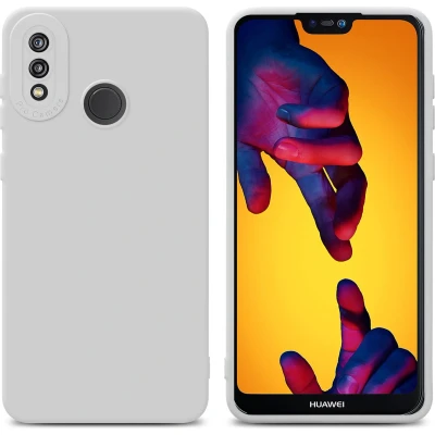 Afbeelding van Cadorabo Hoesje geschikt voor Huawei P20 LITE 2018 / NOVA 3E in Fluid WIT Beschermhoes gemaakt van flexibel TPU silicone Cover Case