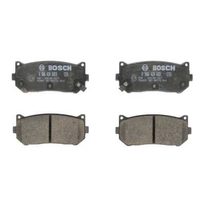 Afbeelding van BOSCH 0 986 424 693 Remblokkenset Low Metallic Met akoestische slijtagewaarschuwing anti kreukplaat KIA: CARENS 2