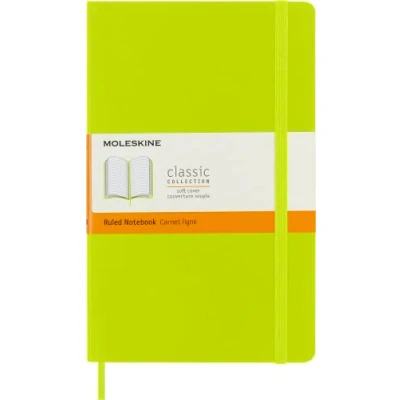 Image de Carnet ligné Moleskine Classique Grand Format Couverture Souple Vert Citron