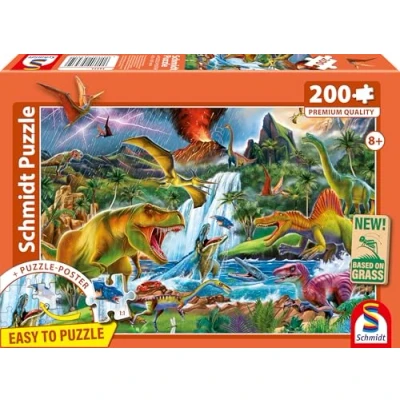 Afbeelding van Schmidt Spiele Faszinierende Urzeitriesen 200 Teile (200 onderdelen)