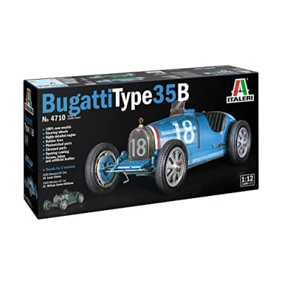 Afbeelding van 1:12 Italeri 4710 Bugatti Type 35B Car Plastic Modelbouwpakket