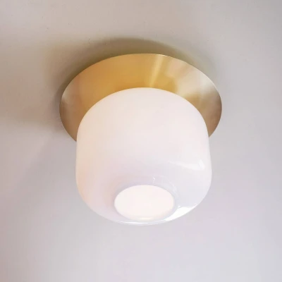 Afbeelding van Dyberg Larsen plafondlamp Arp, messingkleurig, Ø 25 cm