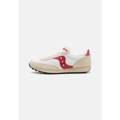 Afbeelding van Saucony Trainer 80 Unisex Sneakers laag, Maat: 39, White/red Leer en textiel