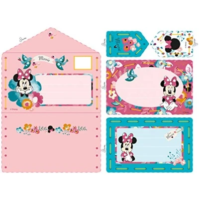 Afbeelding van Disney Minnie dagdroomt set van 5 borduurkaarten