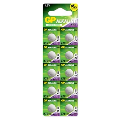 Afbeelding van LR44 knoopcellen AG13 10 stuks GP extra alkalinebatterijen LR 44 A76 lange levensduur en hoge prestaties