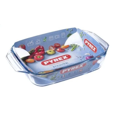 Afbeelding van Pyrex Ovenschaal met grepen Rechthoekig Borosilicaatlas 35 x 23 cm