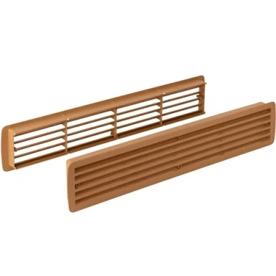 Afbeelding van Gedotec Ventilatierooster, deurrooster, luchtrooster, beuk, ABS kunststof 457 x 92 mm Deurventilatie voor deurdiktes 35 40 1 set