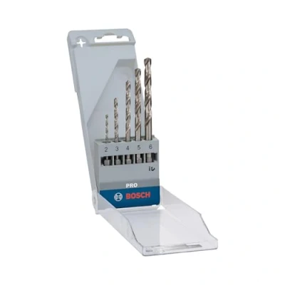 Afbeelding van Bosch Accessories 2608595517 HSS Metaal spiraalboorset 5 delig Geslepen DIN 338 1/4 (6.3 mm) 1 set(s)