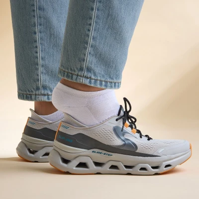 Afbeelding van Skechers Slip ins Glide Step Sneakers grijs Maat 43