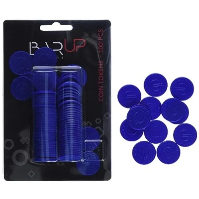 Afbeelding van Hendi Consumptiemunt / Drankmunten Blauw Ø25mm ( 100 Stuks )
