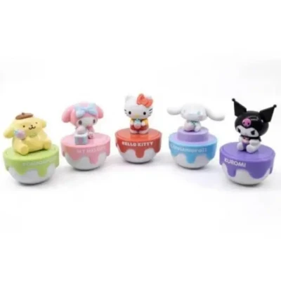 Afbeelding van Bandai Sanrio Capsule 50e huwelijksverjaardag Hello Kitty And Friends 8 cm verzamelfiguur Pompompurin met presentatiedoos, schattige geschenken, verzamelobjecten