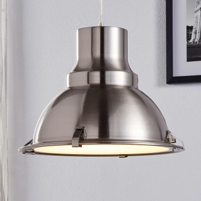 Afbeelding van Hanglamp Lindby Letty, Ø 39 cm, nikkelkleurig, metaal, E27