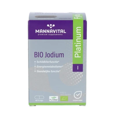 Afbeelding van Mannavital Jodium Bio Platinum Capsules 90VCP