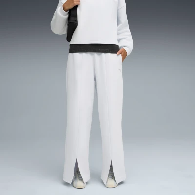 Afbeelding van PUMA Wardrobe Essentials Relaxed Pants Women voor Dames, Zilver, Maat XXS