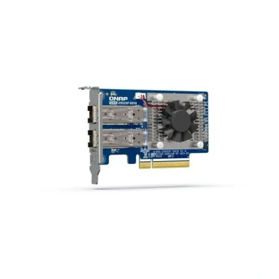 Image de QNAP QXG 25G2SF E810 Adaptateur réseau PCIe 4.0 x8 profil bas 25 Gigabit SFP28 x 2 pour P/N: CAB DAC15M SFP28, DAC30M TRX 10GITSFPP SR, 25GSFP28 SR