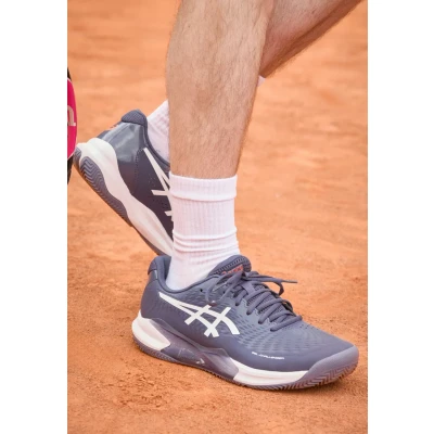 Afbeelding van Asics Gelchallenger 14 CLAY Tennisschoenen voor kleibanen, Heren, Maat: 40, Indigo fog/white Textiel/ synthetisch