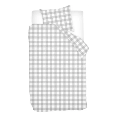 Afbeelding van Snoozing Mila Dekbedovertrek Eenpersoons 140x200/220 cm + 1 kussensloop 65x65 Grey