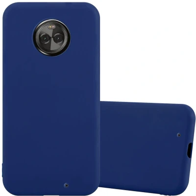 Afbeelding van Cadorabo Hoesje geschikt voor Motorola MOTO X4 in CANDY DONKER BLAUW Beschermhoes gemaakt van flexibel TPU silicone Case Cover