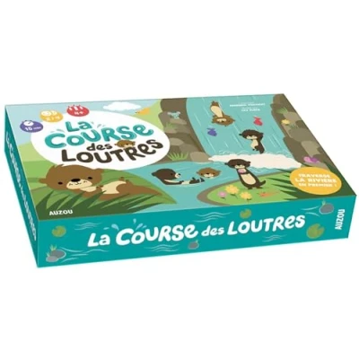 Image de jeu de société Auzou Mon grand La course des loutres