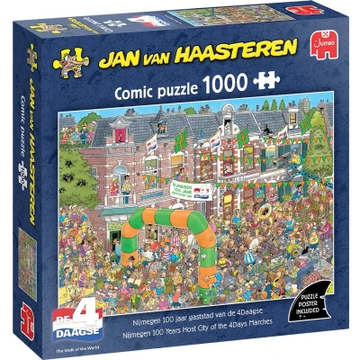 Afbeelding van Jan van Haasteren Nijmegen Vierdaagse special 1000 stukjes Puzzel Legpuzzel 4Daagse