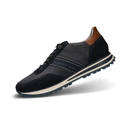 Afbeelding van bugatti Philip Sneakers laag, Heren, Maat: 44, Blue Leer