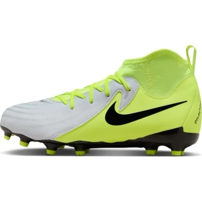 Afbeelding van Nike Phantom Luna II Academy FG/MG voetbalschoenen voor kinderen, Lichtgrijs Geel Zwart