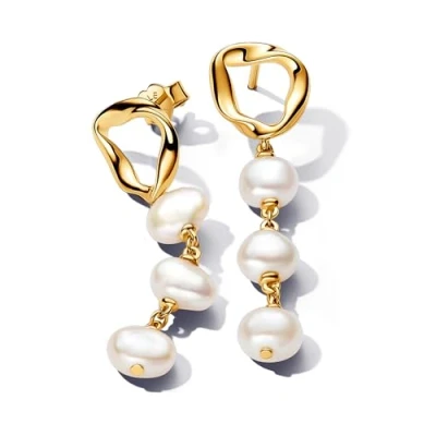 Afbeelding van Pandora Essence 14K vergulde metalen kettingen, Parelmoer