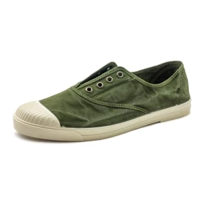 Afbeelding van Natural World Sneakers laag kaki, Heren, Maat: 44, Kaki Katoen