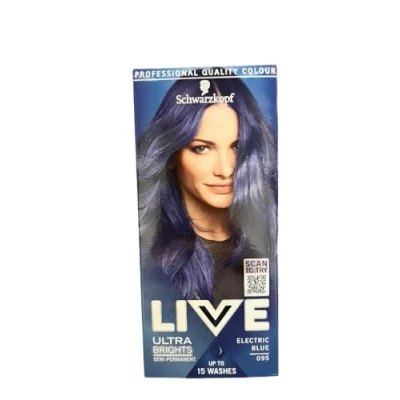 Afbeelding van Schwarzkopf 3 x Live Ultra Brights or Pastel Electric Blue 95
