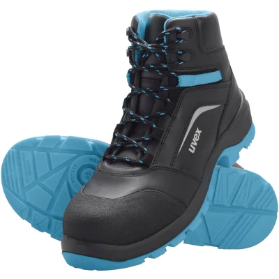 Afbeelding van uvex 2 xenova® 9556246 Hoge veiligheidsschoenen ESD S3 Schoenmaat (EU): 46 Zwart, Blauw 1 paar