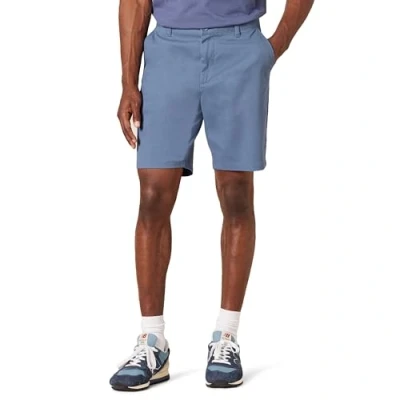 Image de Amazon Essentials Short chino extensible pour homme, coupe ajustée, 22,9 cm, bleu foncé, taille 29
