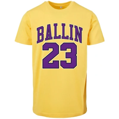 Afbeelding van Mister Tee Ballin 23 Tshirt print, Heren, Maat: Small, Taxi yellow