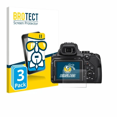 Afbeelding van BROTECT Screenprotector voor Nikon Coolpix P1000 Folie Beschermfolie Beschermglas transparant (3 Stuks)