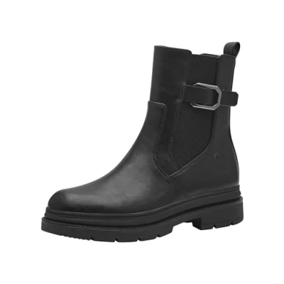 Afbeelding van Tamaris Dames 1 25828 43 Chelsea dameslaarzen, zwart.