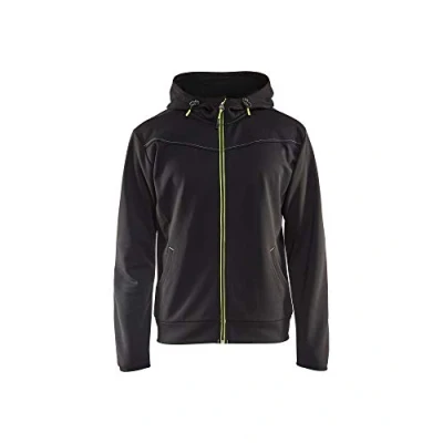 Afbeelding van Blaklader Hoodie met rits 3363 2526 Zwart/High Vis Geel