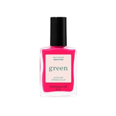 Image de Manucurist Green Vernis à ongles Neon Pink rose fluo Classique 9 Free végétalien et biologique (83 %) Manucure professionnelle 15 ml