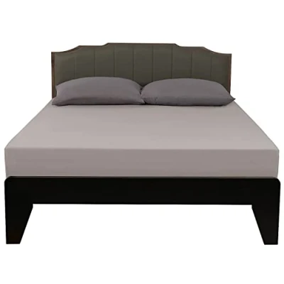 Afbeelding van Lirex Hoeslaken, 90 x 200 cm, 100% katoen, 300 draden/cm², zacht en ademend, grijs