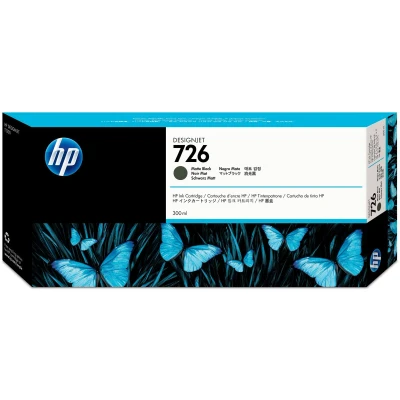 Afbeelding van HP 726 matzwarte DesignJet inktcartridge, 300 ml (CH575A)